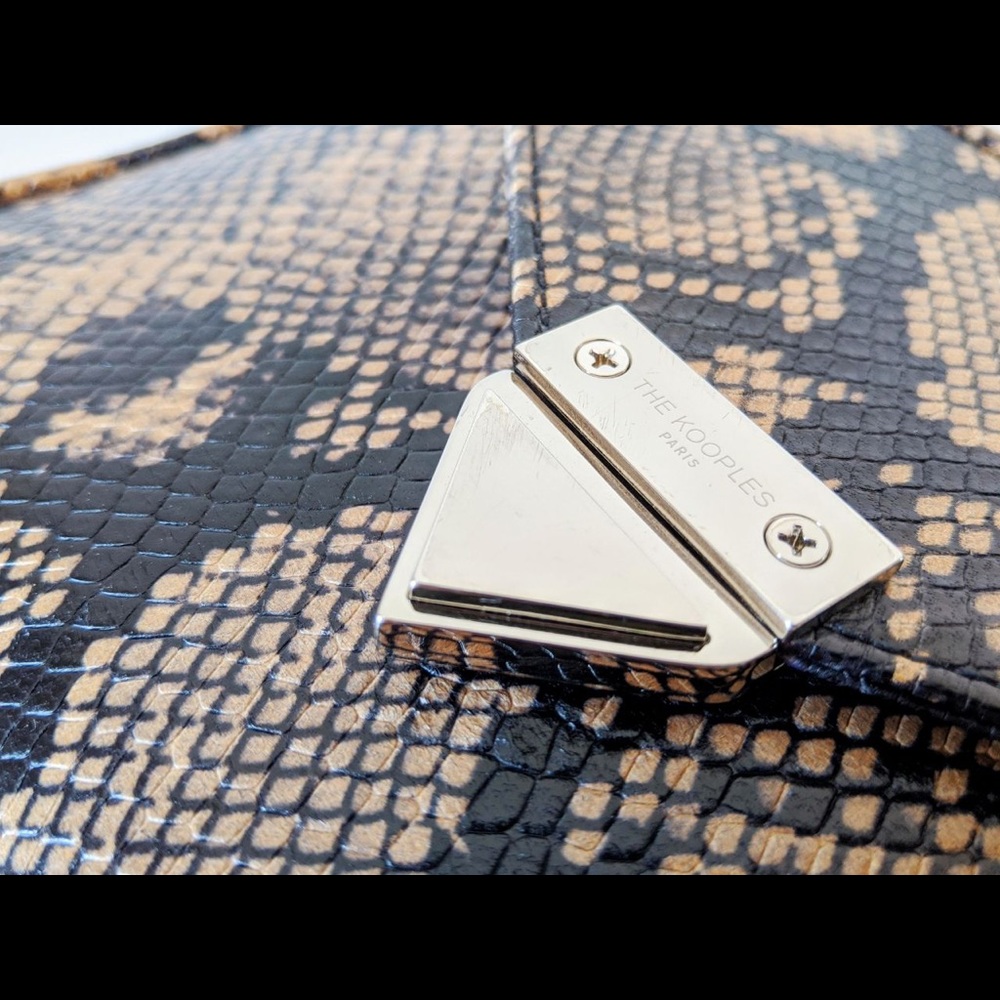 The Kooples Barbara Python-Effect Leather Bag - image 7